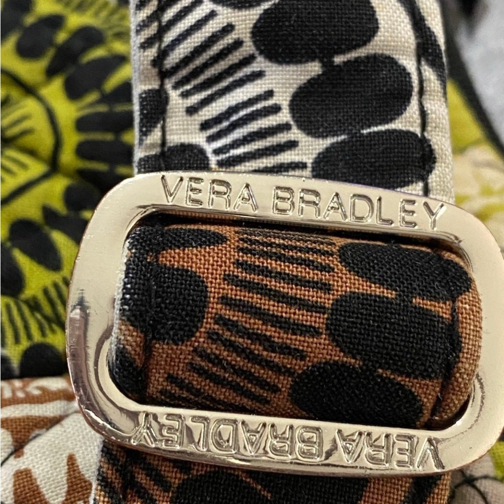 Vera Bradley Crossbody Bag Brown Green Black Quilted Boho Y2K Festival Granola - Picture 5 of 11